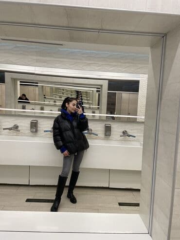 ботинки женские кожаные: Высокие женские сапоги, черные - Материал верха: гладкая экокожа/кожа — 2