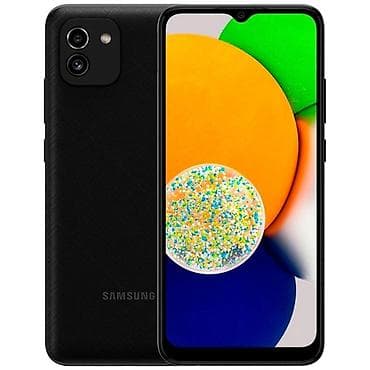 Samsung Galaxy A03, Б/у, 32 ГБ, цвет - Черный, 2 SIM