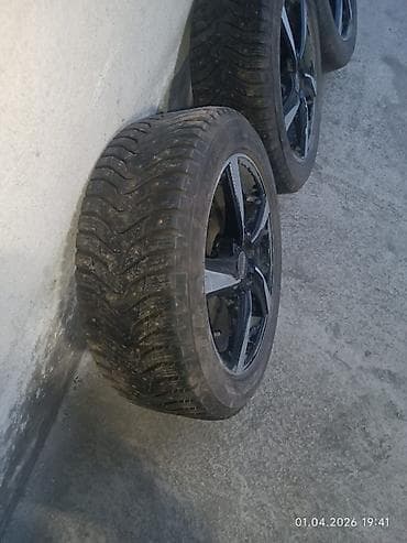 резиновые шнурки: Колеса в сборе 225 / 50 / R 17, Зимняя шипованная, Комплект, Легковые, Литые — 2