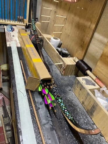 купить прикормочный кораблик для рыбалки: Бамбуковые стрелы 400 сом Деревянные стрелы 300 сом Карбон — 3