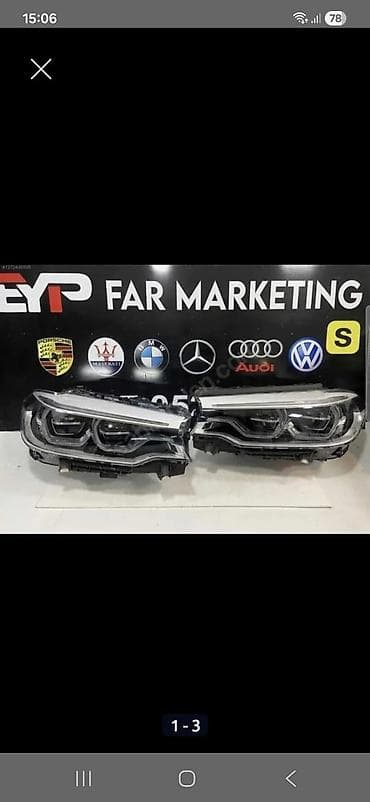 Комплект передних фар BMW 2020 г., Новый, Оригинал, Япония