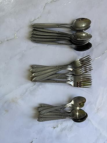 Набор столовых приборов из нержавеющей стали. Особенности: -