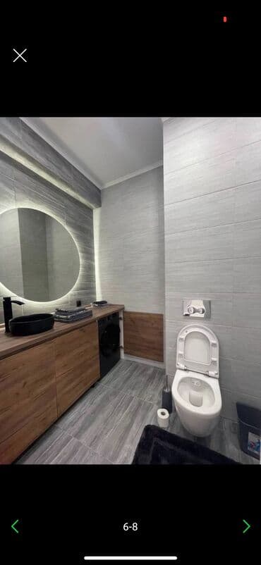 квартиры посуточно в бишкеке в районе политеха: 1 комната, Банные принадлежности, Бытовая техника, Душевая кабина — 1