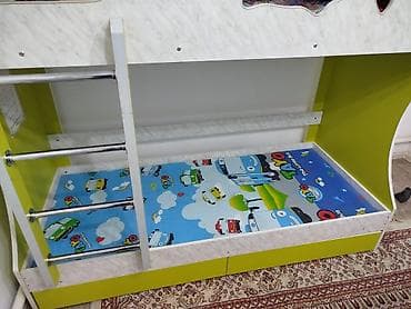 деревянные стулья бишкек: Двухъярусная детская кровать, Б/у, ЛДСП, цвет - Белый — 3