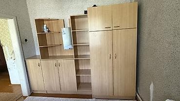 шкафы мебель: Стенка-шкаф, Тип стенки-шкафа: Модульная, Для зала, Особенности: Для хранения посуды — 1