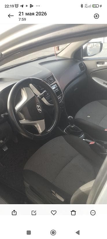 accent hyundai: Hyundai Accent: 2011 г., 1.4 л, Механика, Бензин, Седан — 3