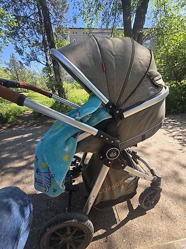 новые коляски: Детская коляска Luxmom 2-в-1 (люлька + прогулочный блок) - — 4