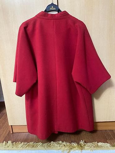 шарф локомотив: Пальто-накидка женская, красное.Размер 50-52. Производство Турция — 3