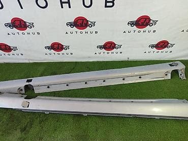 mersedes w140: Наружные накладки порогов Mercedes-Benz, 2001 г., Оригинал — 1