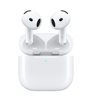 оригинальные аирподсы 1: Apple AirPods 4 — полностью беспроводные наушники с кейсом-зарядкой — 3