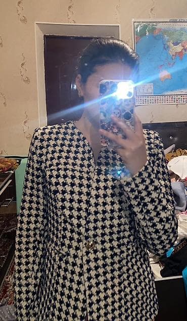 v beach: Жакет в классический принт «гусиная лапка» - Цвет: молочно‑белый с — 1