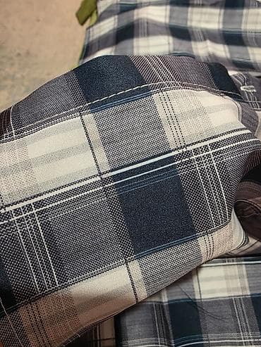 клетчатая рубашка: Рубашка в клетку, мужская/женская/унисекс - Классический крой с — 4