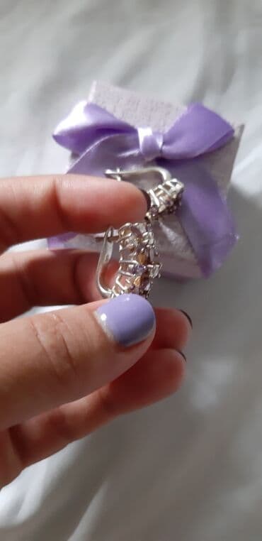 вещи ссср: Серьги. Итальянское серебро. Б.у — 2