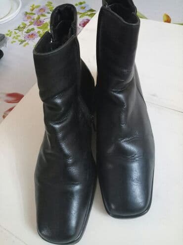 обувь для охоты: Полусапоги кожаные, зимние (натуральный мех) 38 размера — 6