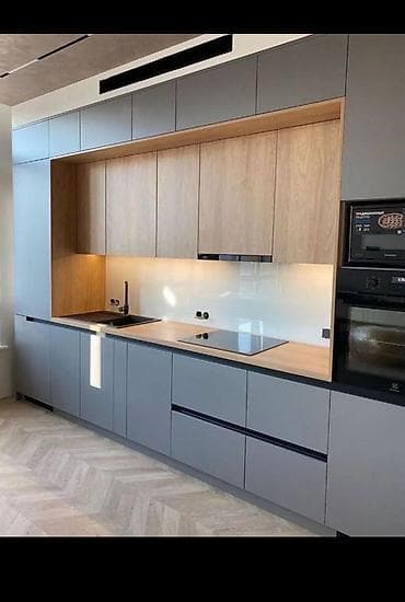 на кухню: Кухонный гарнитур, цвет - Серый — 1