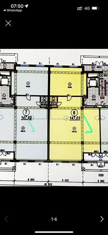 flat kant: Просторное коммерческое помещение 147м² в первом этаже адрес — 5