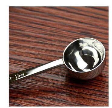 зерно кофе: Мерная ложка 15 мл для кофе, металлическая мерная чайная и кофейная — 4