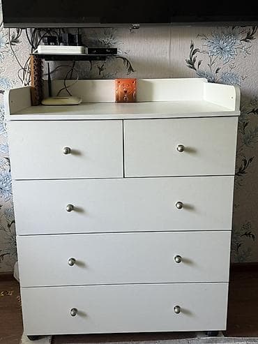 Комоды для одежды: Комод для одежды, Без зеркала, ЛДСП, цвет - Белый — 2