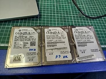 За все 3 штуки за 350сом.Жесткие диски 2.5" Hitachi для ноутбуков