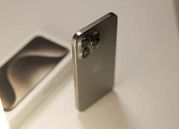 phone 6s: IPhone 15 Pro Max, Б/у, 256 ГБ, Natural Titanium, Коробка, 91 % — 6