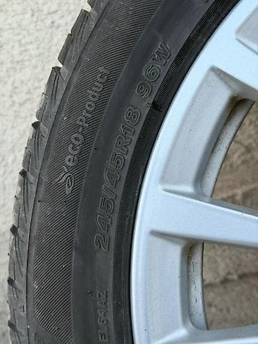 обшивка е34: Колеса в сборе 245 / 45 / R 18, Лето, Б/у, Комплект, Легковые, Литые, отверстий - 5 — 6