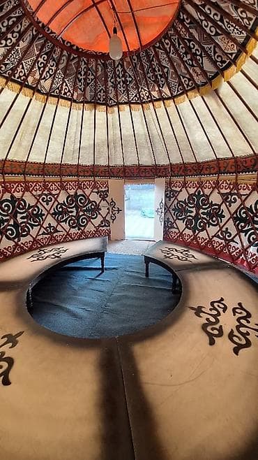 богатый папа бедный папа: Юрта для мероприятий с традиционным орнаментом. Особенности: - — 3