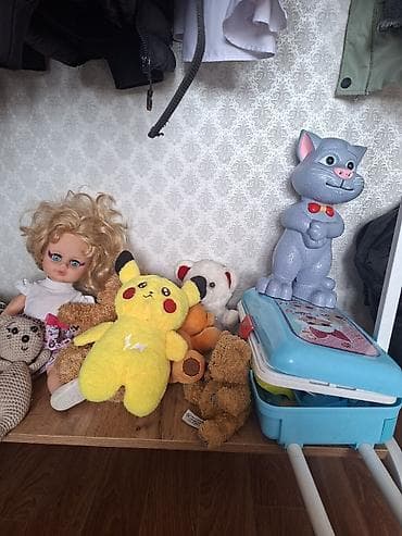 большие игрушки: Набор детских игрушек Состав: - Плюшевая кукла с голубыми глазами, в — 1