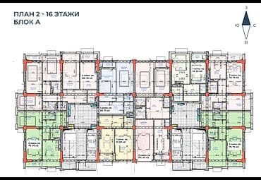 elegance stroy: Строится, 2 комнаты, 60 м² — 7