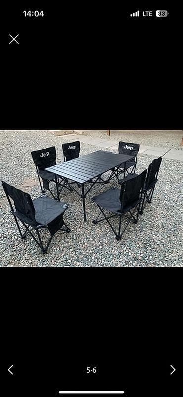 складные стулья для кемпинга: Аренда Складной кемпинговый комплект: стол + стулья - Комплект для — 7