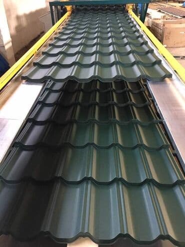 металочерепицы: Металлочерепица финера длина по заказу до 7,2м ширина 1,2 полная 1,14 — 4