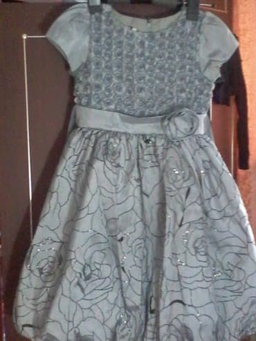 дом вещи: Детское платье, цвет - Серый, Новый — 2