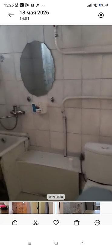 osh flat: 2 комнаты, Риэлтор, Без подселения, С мебелью полностью — 9
