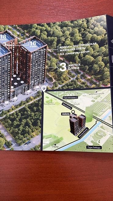 доброй плаза: Жилой комплекс ADORA Продается 2-х комнатная квартира на 5-ом этаже — 3