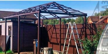 ремонт секционных ворот: Сварка | Навесы, Козырьки, Камины Высотные работы, Доставка, Гарантия — 7