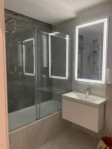 Үй сааты: ИЗГОТОВЛЕНИЕ, ДОСТАВКА И УСТАНОВКА: ЗЕРКАЛА С ПОДСВЕТКОЙ ЗЕРКАЛЬНОЕ — 6