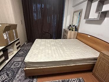 кровать двухместные: Двуспальная кровать, С матрасом, длина - 200 см — 2