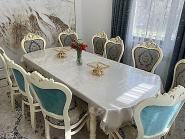 office table: Стол со стульями. Состояние ка новое. Судья 10 штук новые. Продаем — 1
