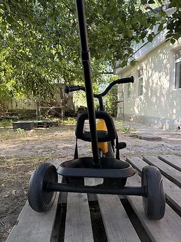 emo robot: Детский трёхколёсный велосипед с родительской ручкой - Тип — 3