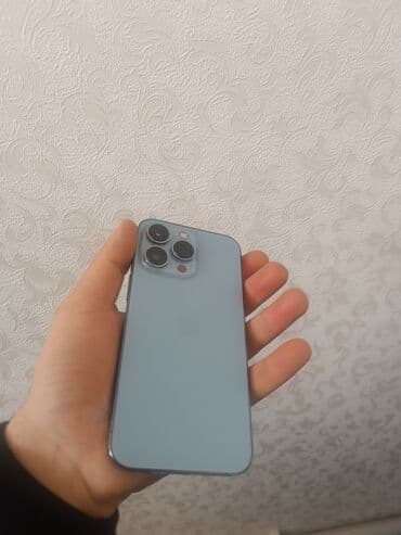 айфон запчасть: IPhone 13 Pro, Б/у, 128 ГБ, Blue Titanium, Кабель, Зарядное устройство, Чехол, 86 % — 1