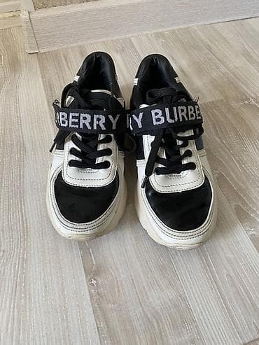 Айымдардын бут кийими: Кроссовкалар, 36, 36.5, Burberry, Колдонулган, түсү - Кара, Өзү алып кетүү — 3