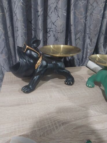 декоративные растения: Декоративные статуэтки‑органайзеры в виде котов с короной.1000 т.с — 7