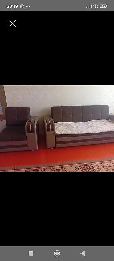 Мебельные гарнитуры: Комплект мягкой мебели, цвет - Коричневый — 1