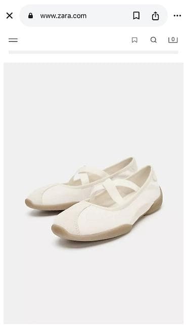 Туфли: Туфли, 37, Zara, Жаңы, түсү - Ак, Өзү алып кетүү, Акылуу жеткирүү — 1