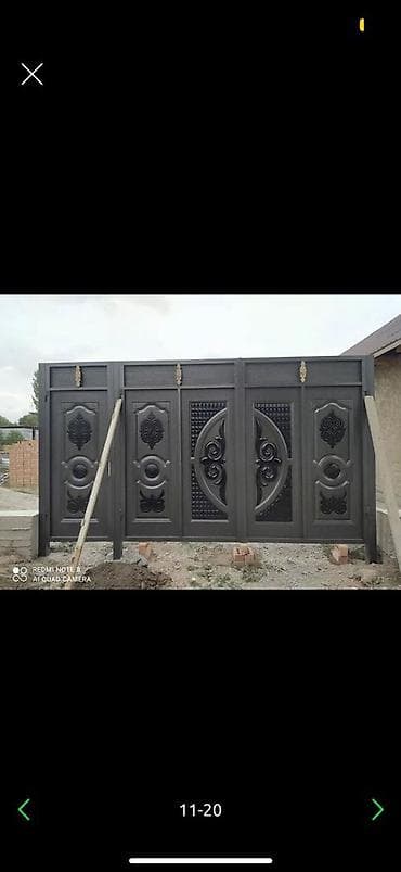 Металлические ворота и калитки под заказ - Изготовление распашных и