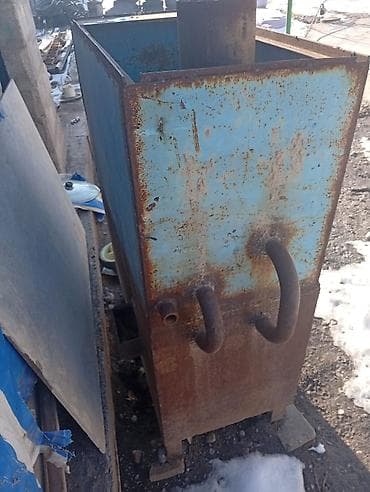 Брусчатка, тротуарная плитка: Металлическая печь-отопитель/котёл твердотопливный самодельного типа — 4