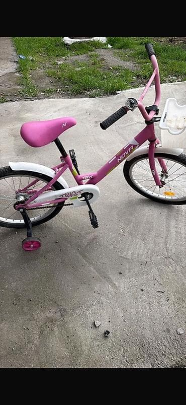 велосипед детский б: Продаю ! 3800! Детский велосипед NOVA, 16" - Цвет: розовый с белыми — 1