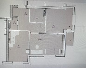 Продажа квартир: 1 комната, 60 м², Элитка, 4 этаж, Готовая ПСО (под самоотделку) — 6