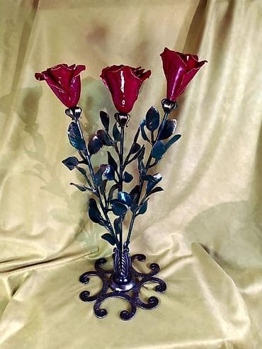 бра люстра: Авторские кованые розы ручной работы 🌹 Эксклюзивный металлический — 7