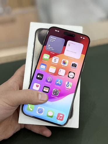 iphone plus: IPhone 15 Pro Max, Б/у, 512 ГБ, Natural Titanium, Коробка, 98 % — 4