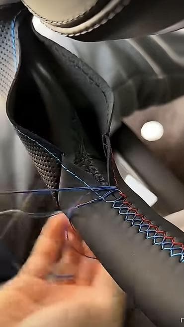 чехии: Экокожа Чехол на руль, цвет - Черный — 1